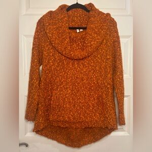 Beatrix OST Boho Orange Cowl Neck Sweater